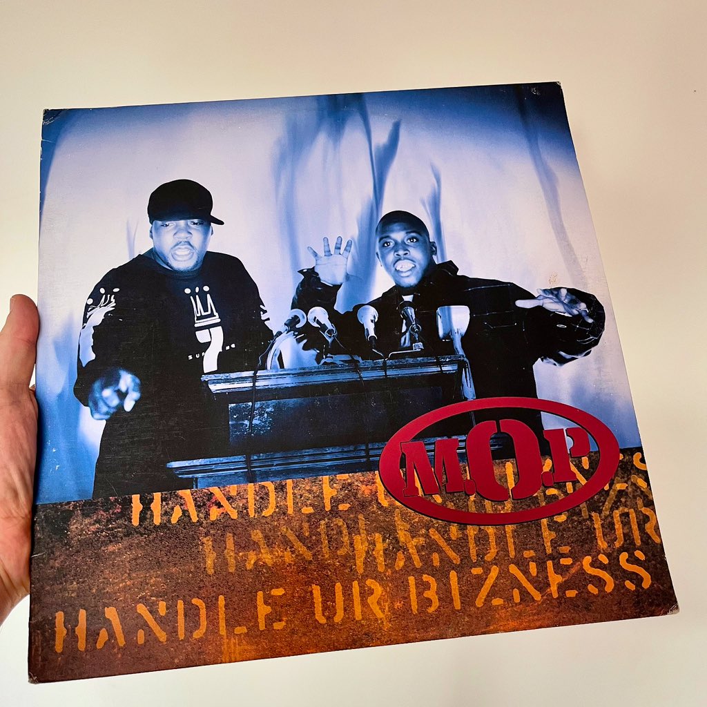 RyanProctor75's tweet photo. M.O.P. - “Handle Ur Bizness” (Relativity Records / 1998) #DigginInMyCrates #MOP #MashOutPosse #90sHipHop #Vinyl https://t.co/Hfk8J3rabD