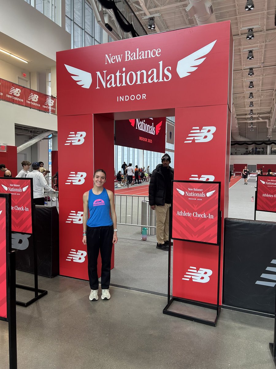 BisceglieAddie8's tweet photo. NEW BALANCE NATIONALS INDOOR:

🏃‍♀️800 - 2:13.07 - 5 sec PR - 34th place - 59th best time in the country this indoor season
🏃‍♀️Mile - 5:01.70 - PR

Still a lot of work on but a weekend to be proud of! Thank you to everyone who made it possible! https://t.co/jDVLdXeGGN