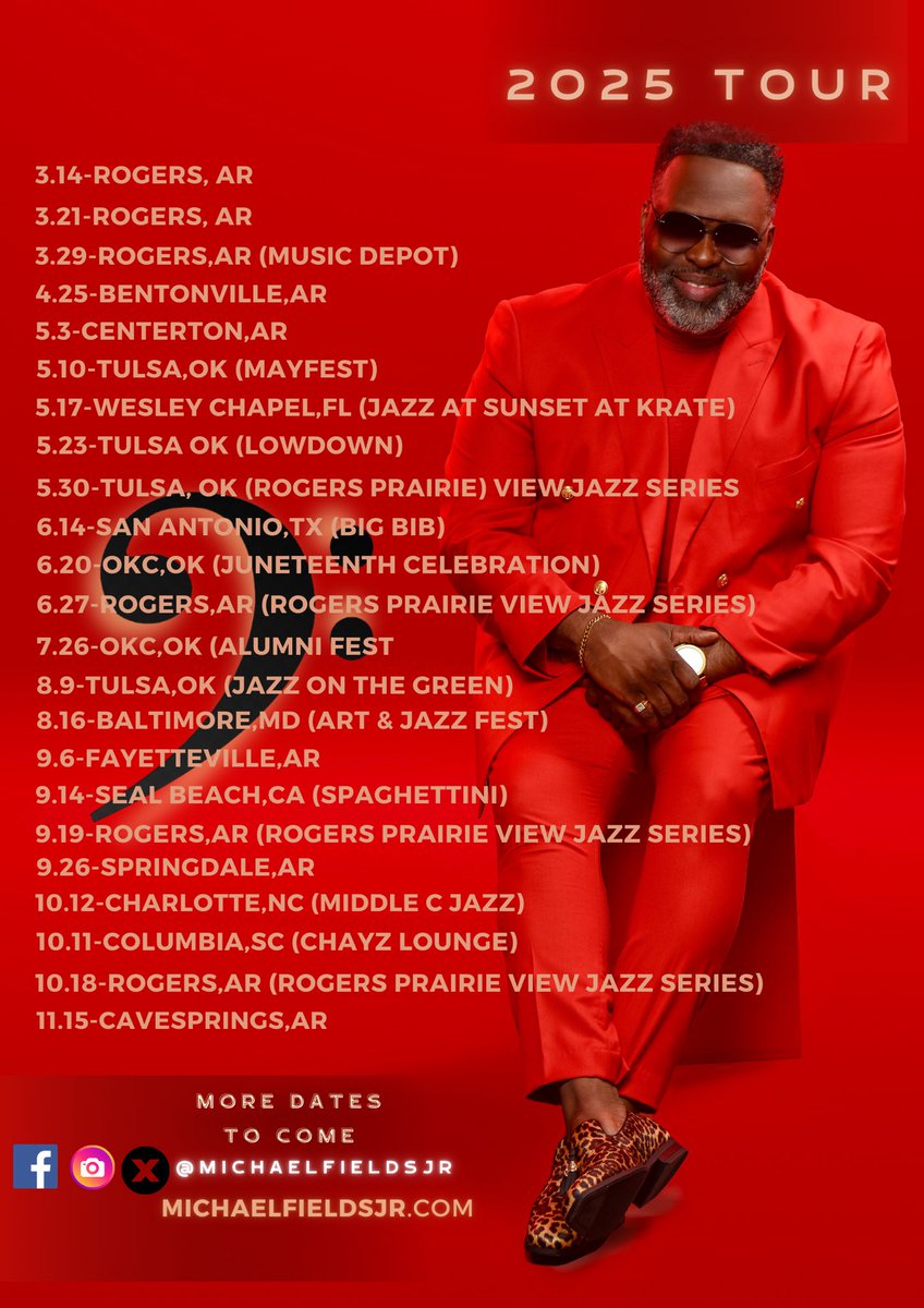 mikefezee's tweet image. More dates to come! 🎸#michaelfieldsjr #onthemove #fieldsgood #justlikewayman #whoa  #smoothjazz #piccolobass #bassist