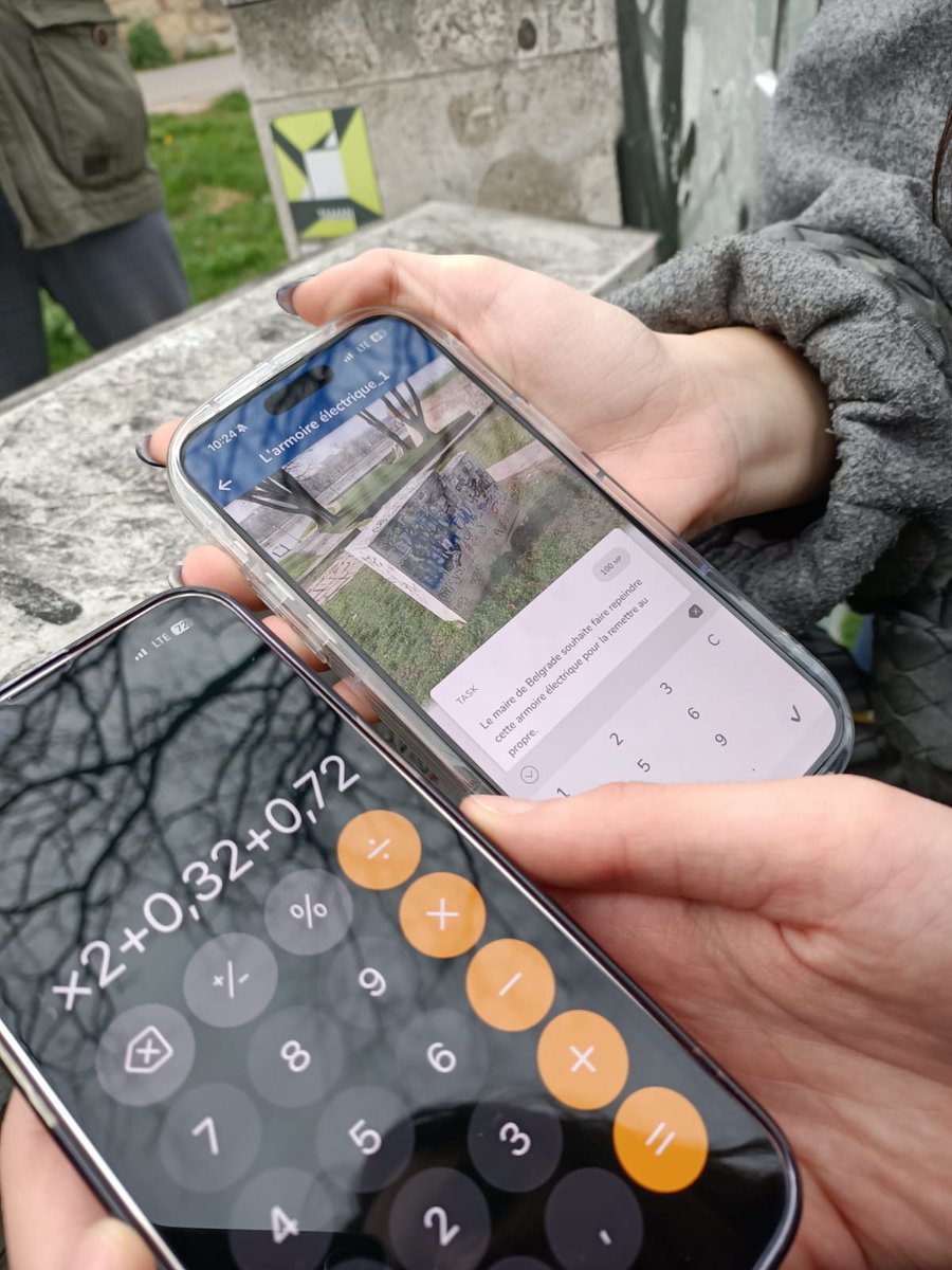 baris_dogan_63's tweet image. Le parc Kalemegdan est devenu un véritable terrain de jeu mathématiques. 
📝 calculs d'aires, de volumes, découverte de la suite cachée de Fibonacci etc...
Cette promenade était la preuve qu’apprendre peut être aussi amusant qu’une balade en plein air.
 #Belgrade #mathcitymap