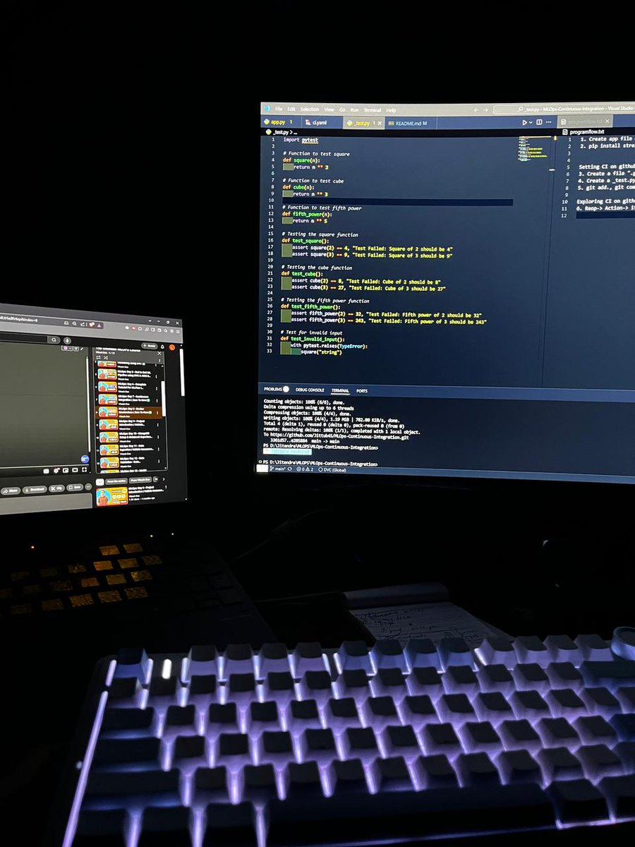 jittub45's tweet photo. Continuous Integration in Action!
Just implemented Continuous Integration (CI) using GitHub Actions.
~ Automated testing with `_test.py`
~ Streamlit app deployment
~ CI workflow with `.github/workflows/xyz.yaml`
#CI #GitHubActions #LearnInPubli #ML https://t.co/RBx9s4sHl0
