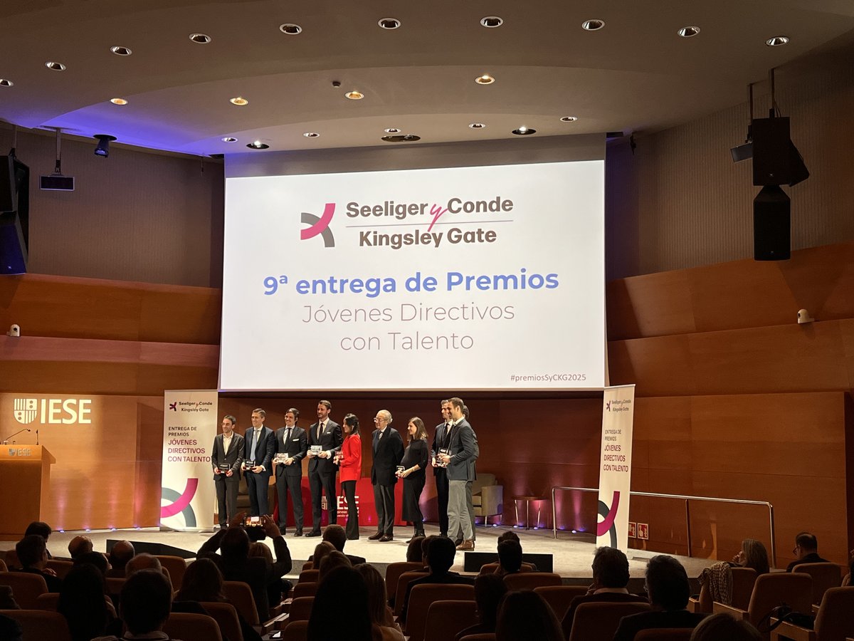 Ana Riera Fernández, Kerman Gabiola, Jaime Lago de Lanzós, Patricio Morenés, Diego Reija, Jorge Salas Solanilla, Olivia Calafat, Íñigo Zaldívar Vericat y Jaime Rodríguez de Santiago son los galardonados de los #premiosSyCKG2025, ¡enhorabuena! <a href="/FPdGi/">Fundación Princesa de Girona</a>  <a href="/iesebschool/">IESE Business School</a>