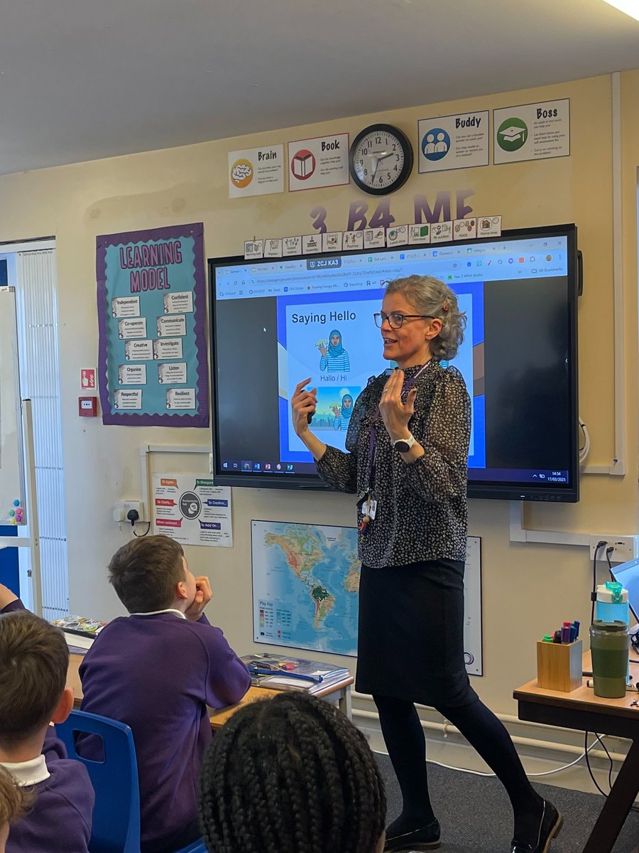 Today, as part of <a href="/goetheinstitut/">goetheinstitut</a> German week, it has been my great pleasure to teach some of our pupils German and talk about my love of the country and time living there ( rest of the academy to follow later in the week!) #shoutoutforGerman <a href="/OPA_BL/">Outwood Primary Academy Bell Lane</a> <a href="/OPABL_MFL/">@OPABL_MFL</a>