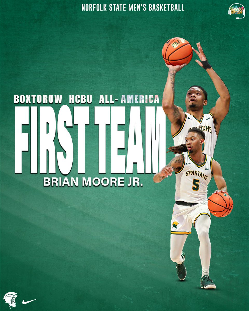 NSU_BBALL's tweet photo. HBCU All-American 💪

Another postseason accolade for Brian Moore Jr.!

📝 https://t.co/09y4Bdjoee

#GoldStandard🔰 | @brianmoore_2 https://t.co/JvFNpXmo4G