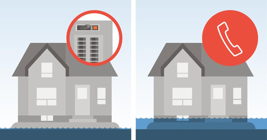 With the heat and rain, many regions of Quebec are currently affected by #flooding.  

What to do if your home is affected by flooding? 

Before water begins to flood the basement, turn off the power throughout the house.

If there is water in the basement, don't touch anything