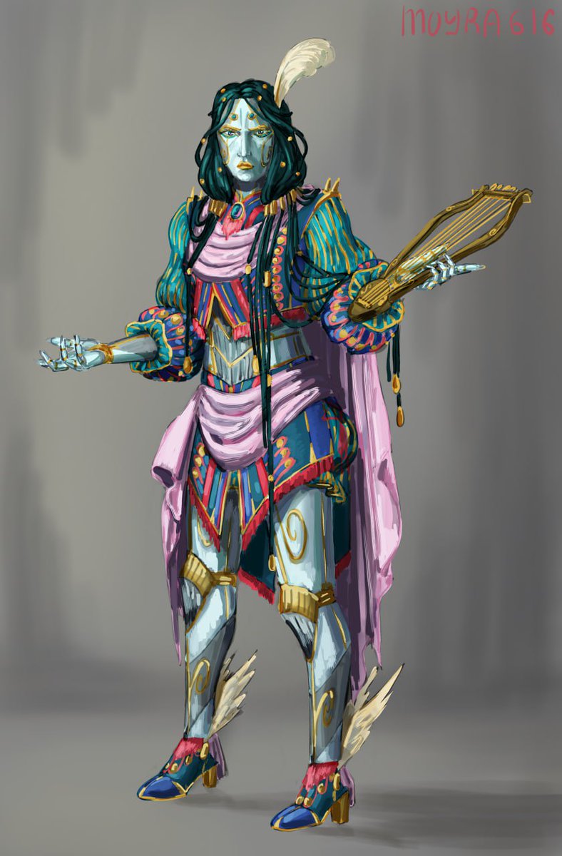 moyra616's tweet photo. My bard warforget. Her name is Melody. She is very chaotic and very annoying ☺ https://t.co/TORDhIfhH4