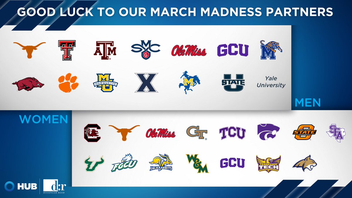 Good luck to all our amazing partners in the March Madness Tournament! Your hard work, dedication, and determination have truly paid off. We're cheering for you every step of the way!

#MarchMadness #HubInternational #DissingerReed