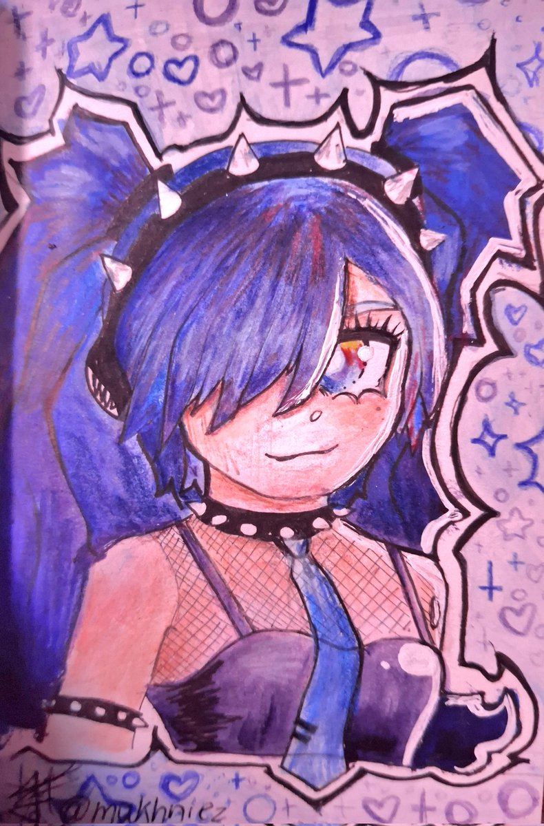Hace mucho que no dibujo sin que sea una tarea 🐍👺