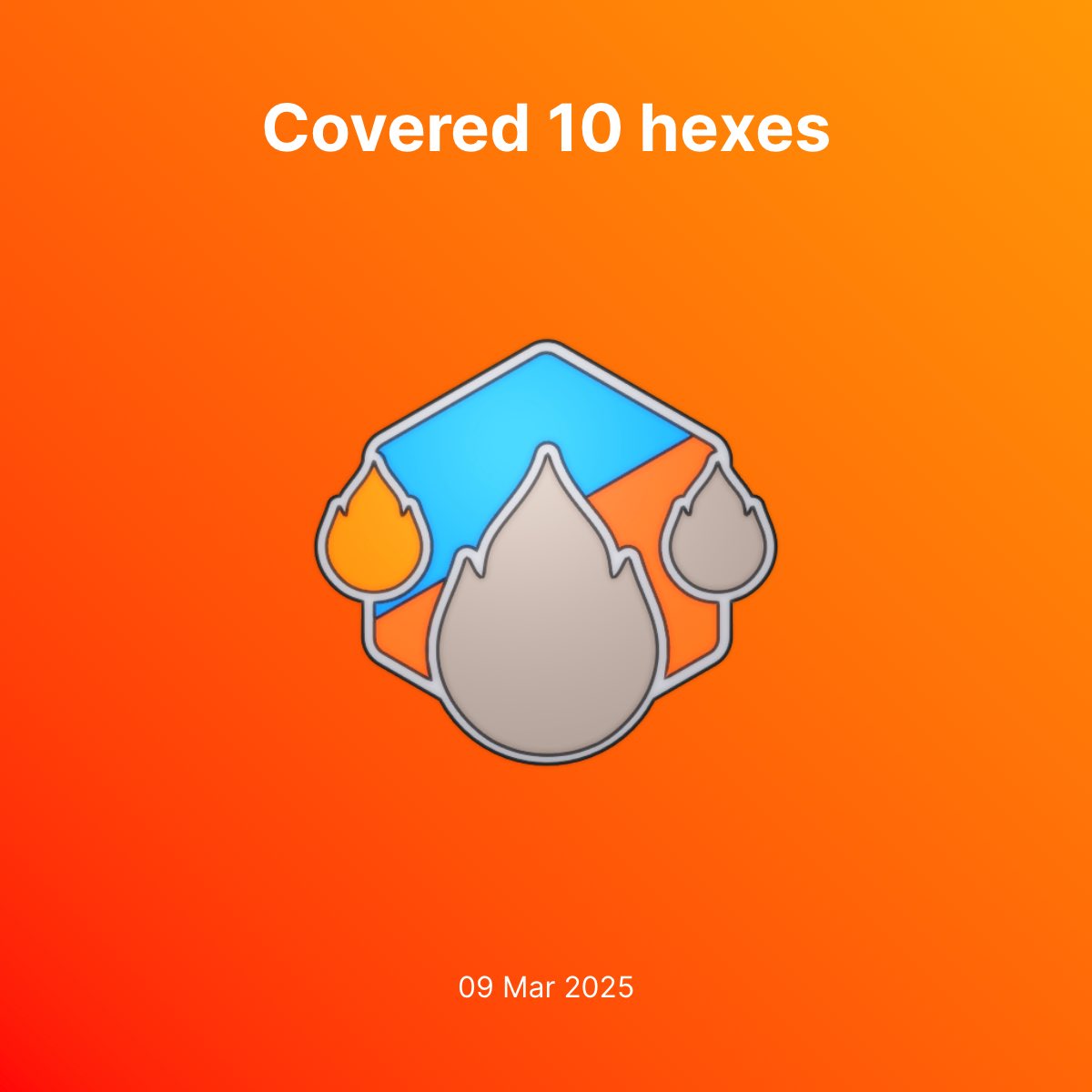 Ramaraosanni's tweet photo. I just unlocked the "Covered 10 hexes" achievement in #375go! 🎉

Join me and get a bonus when you sign up!

https://t.co/iRurgsvJap

#discovergo by @375ai_ https://t.co/u1sQX5XFAn