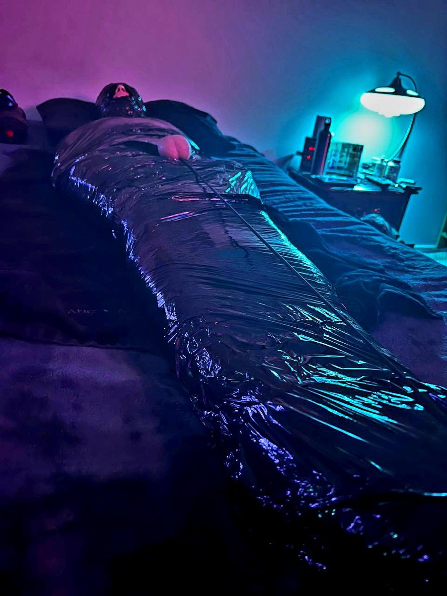 I got a little impromptu mummification time last week! Was nice floating in headspace for a few hours while I got teased!