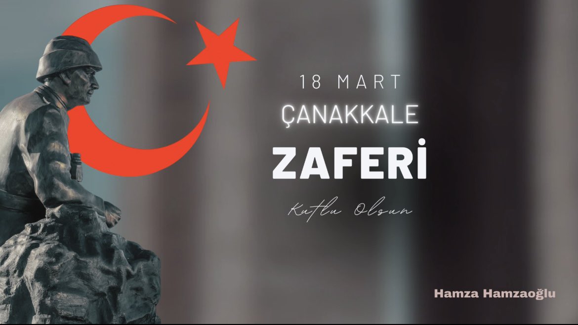 Hamza Hamzaoğlu (@hamza_hmzoglu) on Twitter photo Söz konusu vatansa gerisi teferruattır.
“Çanakkale Geçilmez” dediler ve öyle yazdılar tarihe…
18 Mart, yalnızca bir zaferin değil vatanı için gözünü kırpmadan canını veren kahramanların destanıdır.
Gazi Mustafa Kemal Atatürk ve silah arkadaşlarını, vatanı uğruna can veren Söz konusu vatansa gerisi teferruattır.
“Çanakkale Geçilmez” dediler ve öyle yazdılar tarihe…
18 Mart, yalnızca bir zaferin değil vatanı için gözünü kırpmadan canını veren kahramanların destanıdır.
Gazi Mustafa Kemal Atatürk ve silah arkadaşlarını, vatanı uğruna can veren