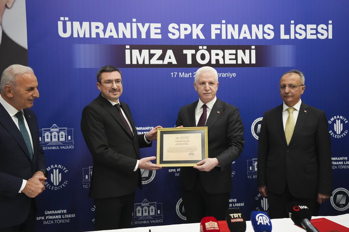 ✍️ SPK Finans Lisesi Protokolü İmzalandı

🎤 Kurul Başkanı İbrahim Ömer Gönül: “Türkiye’nin alanında ilk ve tek okulu olma özelliğine sahip olacak SPK Finans Lisemiz finansal okuryazarlığın önemli yapı taşlarından birisi olacak”

Gönül: “SPK Finans Lisesi; piyasaların ihtiyacı