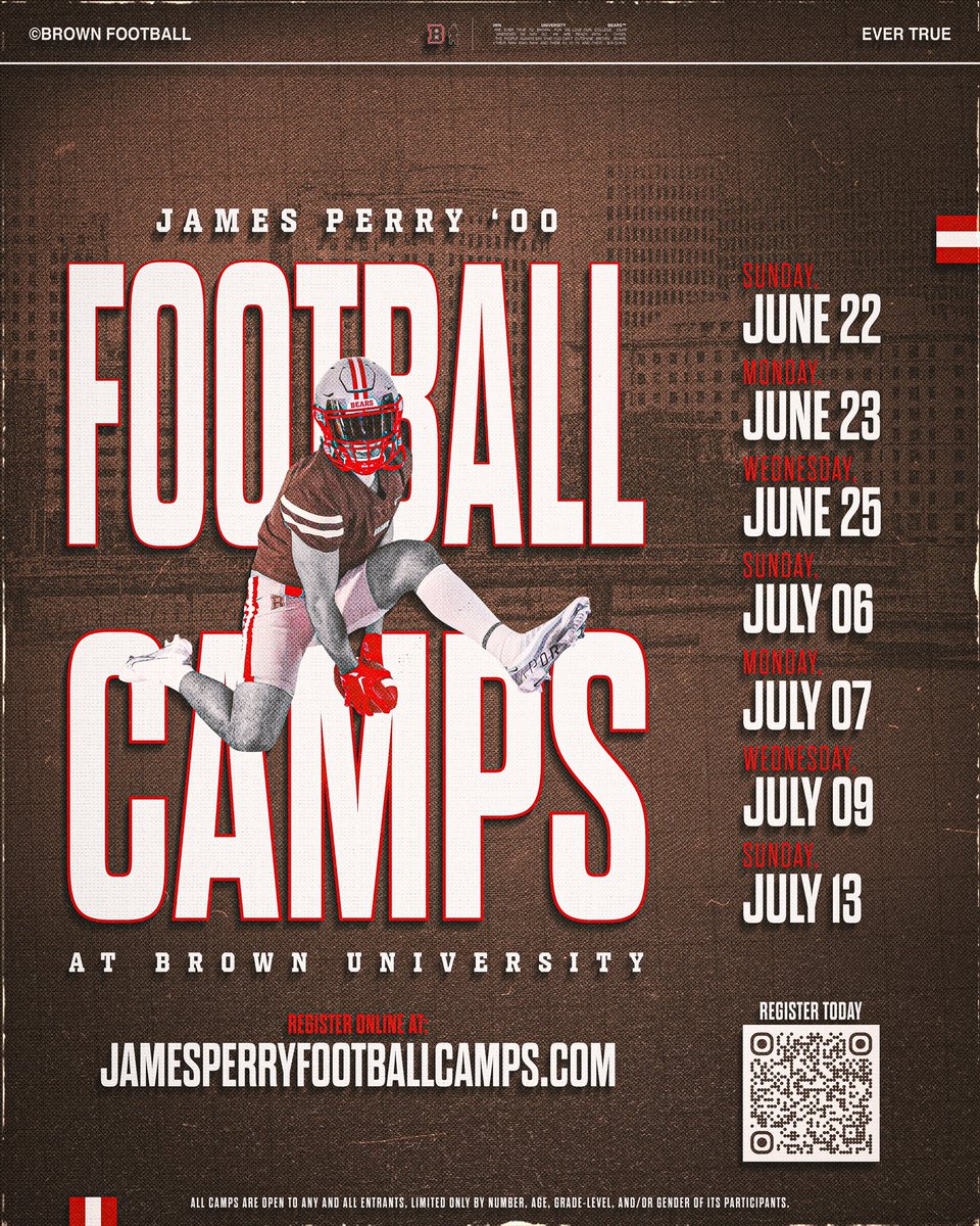 Jayden Campbell QB 2028 (@jcampbellqb2028) on Twitter photo Thank you <a href="/BrownHCPerry/">James Perry '00</a> & <a href="/BrownU_Football/">Brown Bears Football</a> for the camp invite! Canโt wait to get to campus!
<a href="/ToonMarlon/">Marlon Toon</a> <a href="/LASpartansFB/">Lawrence Academy Fball</a> <a href="/M2_QBacademy/">M2 QB Academy</a> <a href="/TheUCReport/">Billy Tucker</a> <a href="/NE6FB_Recruits/">NE-Recruits</a> <a href="/QBHitList/">QBHitList.com</a> <a href="/adamgorney/">Adam Gorney</a> Thank you <a href="/BrownHCPerry/">James Perry '00</a> & <a href="/BrownU_Football/">Brown Bears Football</a> for the camp invite! Canโt wait to get to campus!
<a href="/ToonMarlon/">Marlon Toon</a> <a href="/LASpartansFB/">Lawrence Academy Fball</a> <a href="/M2_QBacademy/">M2 QB Academy</a> <a href="/TheUCReport/">Billy Tucker</a> <a href="/NE6FB_Recruits/">NE-Recruits</a> <a href="/QBHitList/">QBHitList.com</a> <a href="/adamgorney/">Adam Gorney</a>