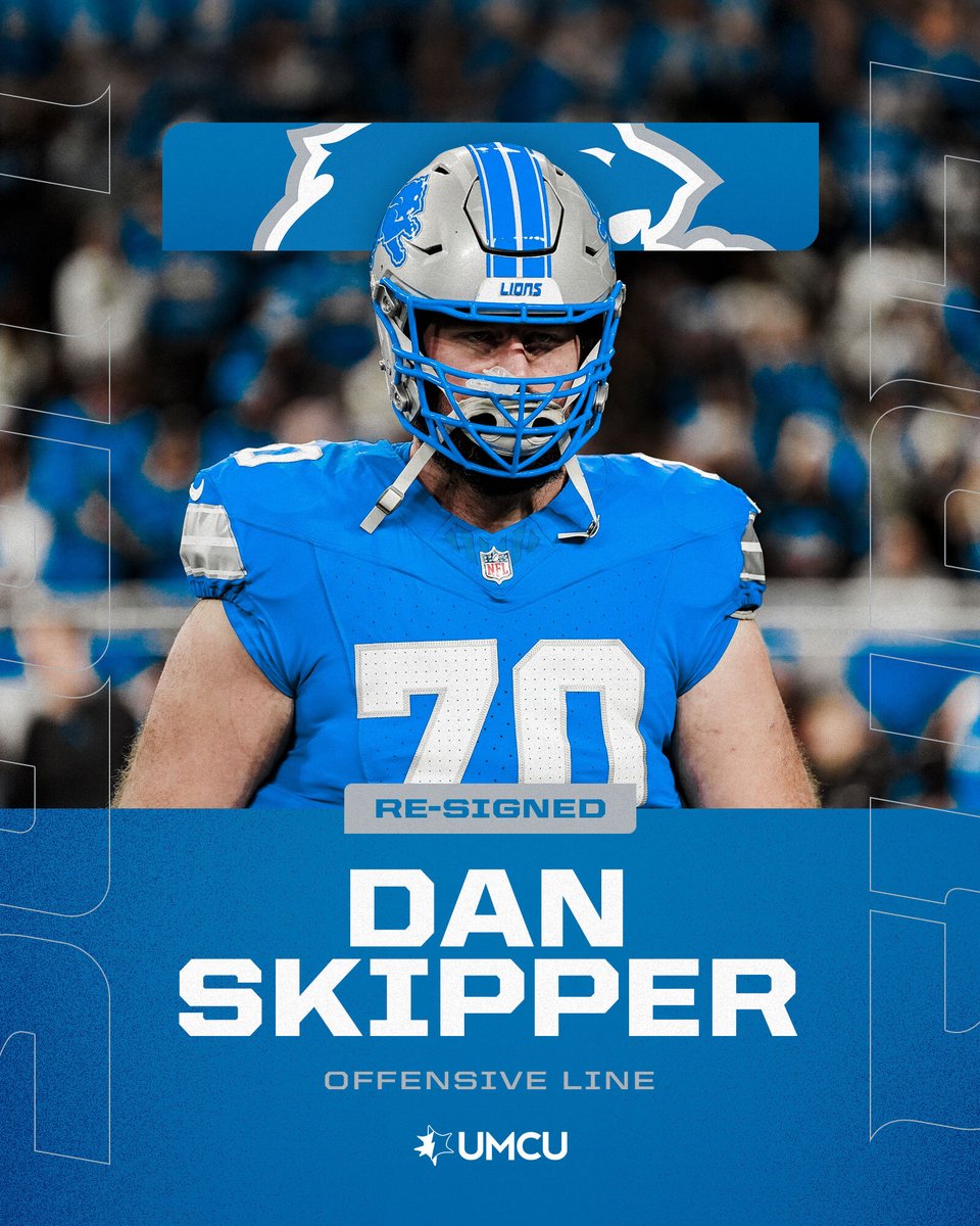 #Lions have re-signed OL Dan Skipper