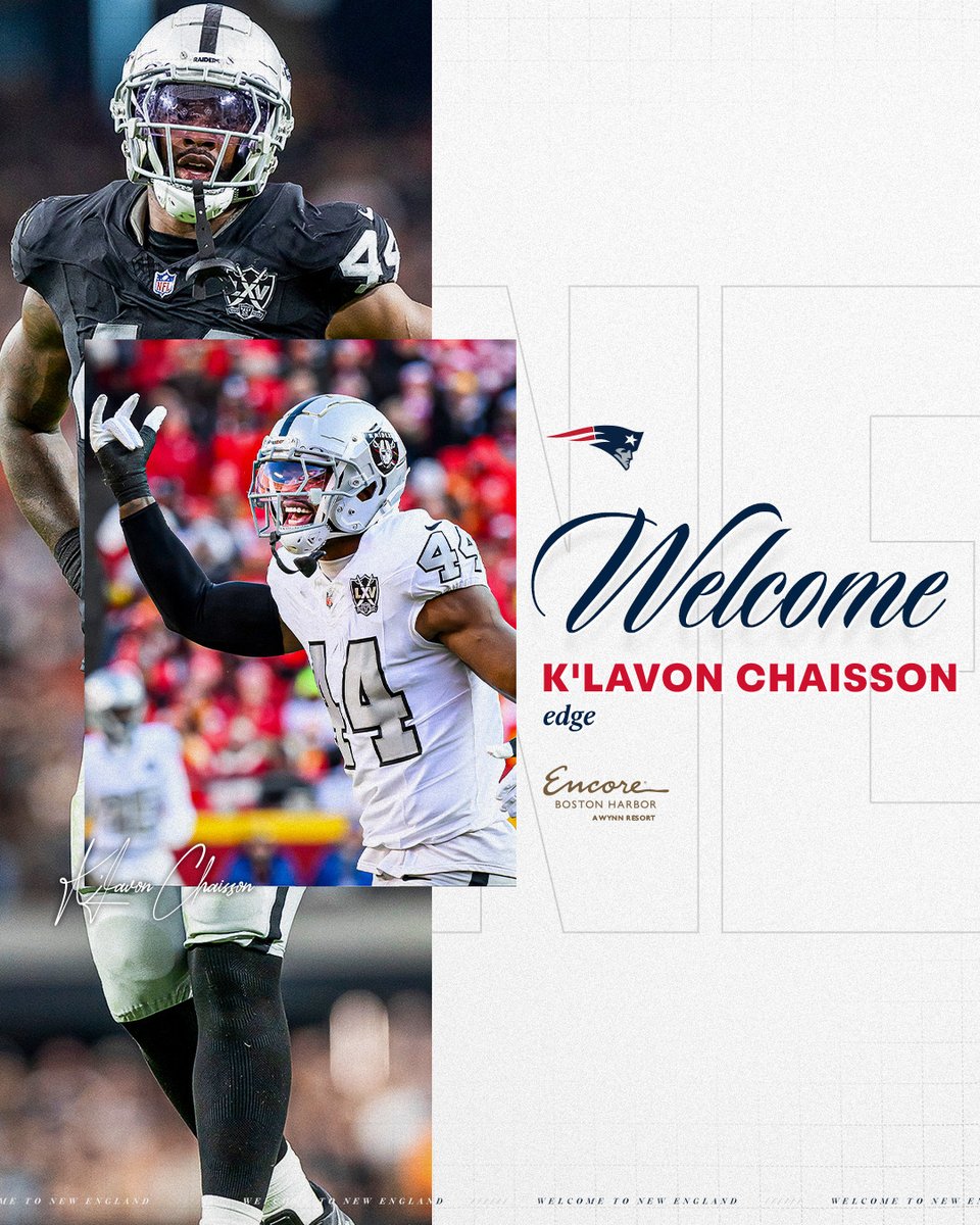 Patriots sign <a href="/WSchweitzer71/">Weston Schweitzer</a> and K'Lavon Chaisson: bit.ly/3FLk0Uu