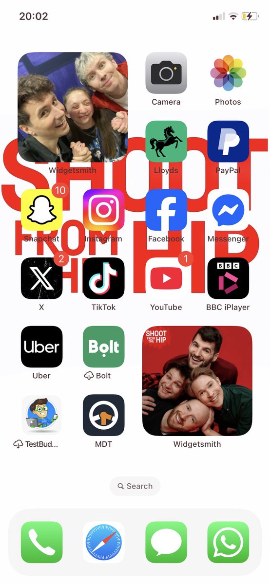 Obsessed with my cute little DnP and <a href="/ShootImpro/">Shoot From The Hip</a> home screens, I love opening my phone to things that make me so happy🥹🥰