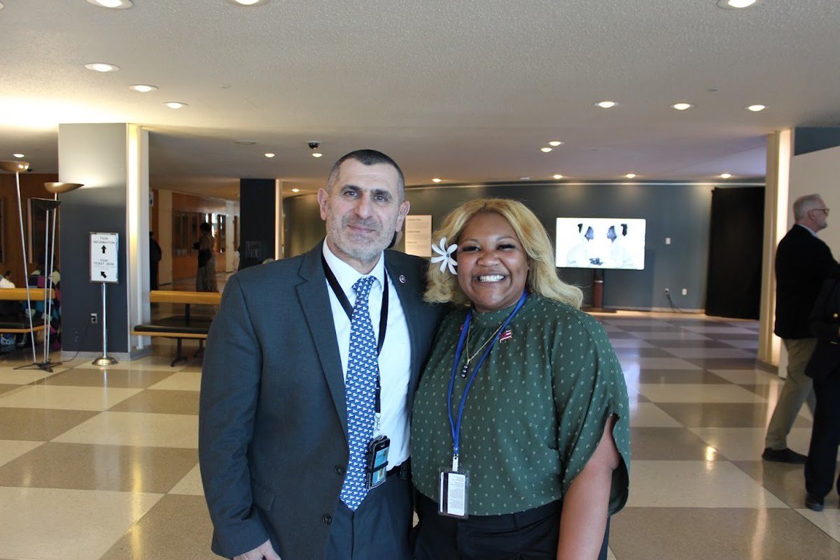 UtahIMF's tweet image. The UVU delegation was honored to receive a tour of the United Nations Headquarters, made possible by former UIMF president Tony Medina. We obtained the once-in-a-lifetime opportunity to stand behind the main podium in the hall’s rostrum.
#uimf #sustainability #unitednations #UN