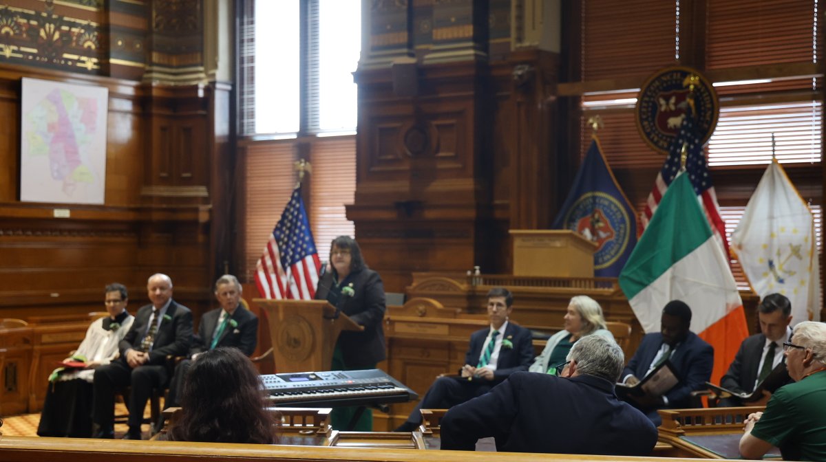Happy St. Patrick's Day! ☘️Our talented Mt. Pleasant High School Kilties Chorus brought festive cheer to Mayor Brett P. Smiley's annual St. Patrick's Day celebration at Providence City Hall today!