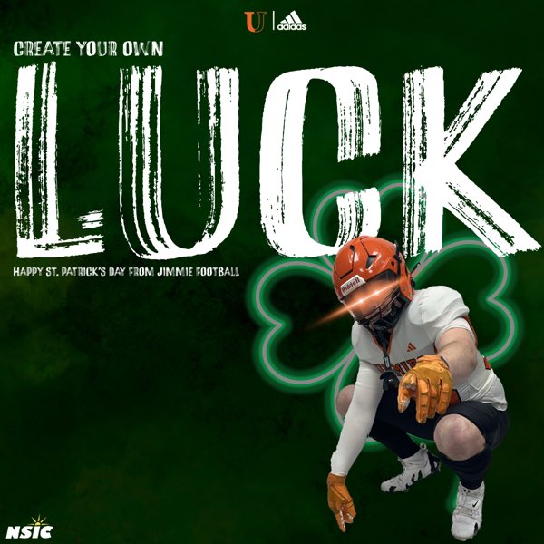 ASandovalLuna's tweet photo. Thank you Coach Zimmer @CoachZim_UJ    
For the Graphic! #StPatricksDay https://t.co/sy9nXRcvNx