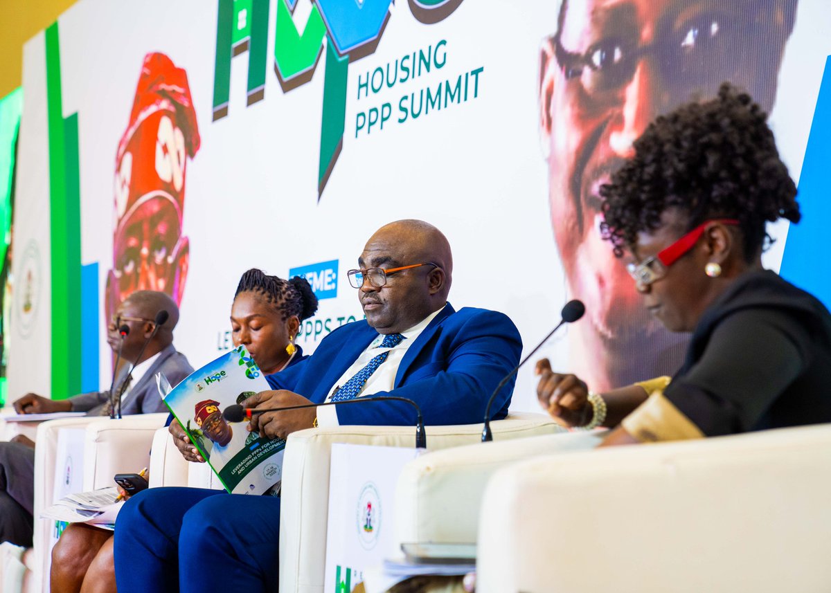 icrcng's tweet photo. Today, at the #RenewedHopeHousingPPPSummit, @ICRC was identified as key to bridge housing gap.

Here’s why:
🏡 28m deficit
🏗️ @fmhud_ng plans 20m affordable units
📅 500,000 to be built yearly
🔑 To be powered by #PPP, with ICRC as REGULATOR.
#PPPIsWorking under @officialABAT https://t.co/mudp4XWL3P