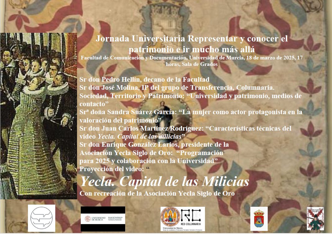 fcdmurcia's tweet photo. Mañana tenemos presentación del documental "Yecla, capital de las milicias" elaborado por el profesor Juan Carlos Martínez Rodríguez en la facultad. A las 17 horas en el salón de grados. #fcdesdocumental #fcdesaudiovisual #fcdnonstop https://t.co/QRCx7Gun5v