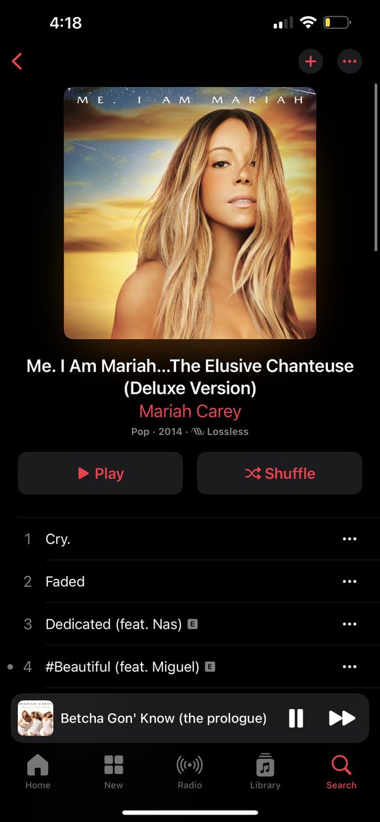DanielDease's tweet photo. @MariahCarey  when we gonna take this song off the album? No offense Queen! But I’m just sayin 😭😭😭 @AppleMusic https://t.co/M8l49Pi8Xk