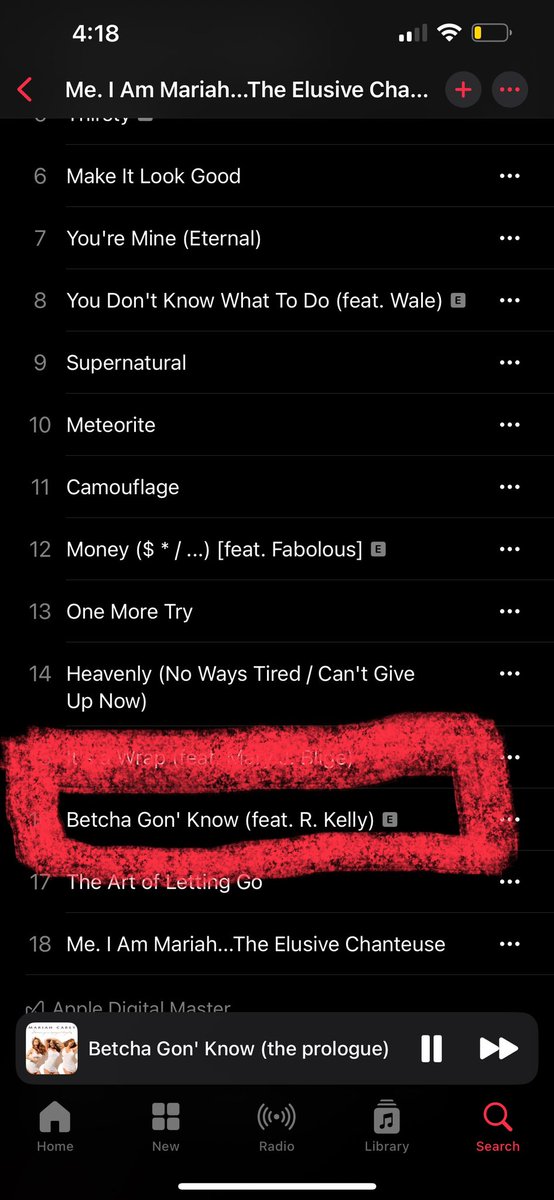 DanielDease's tweet photo. @MariahCarey  when we gonna take this song off the album? No offense Queen! But I’m just sayin 😭😭😭 @AppleMusic https://t.co/M8l49Pi8Xk