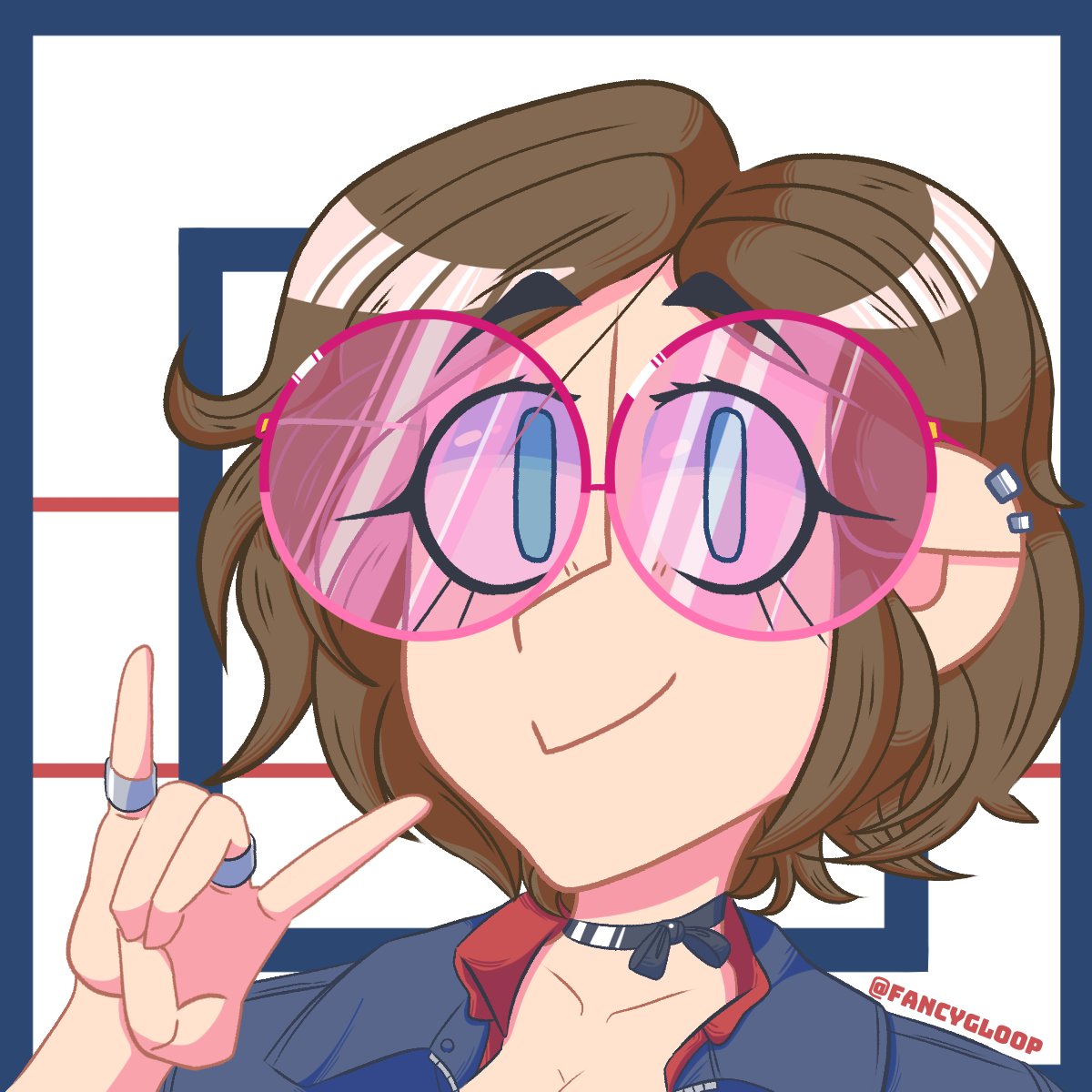 FancyGloop's tweet photo. Clara post.

#drawing #draw #oc #originalcharacterart #art #girl #glasses #pink https://t.co/0oR8qBJQVb