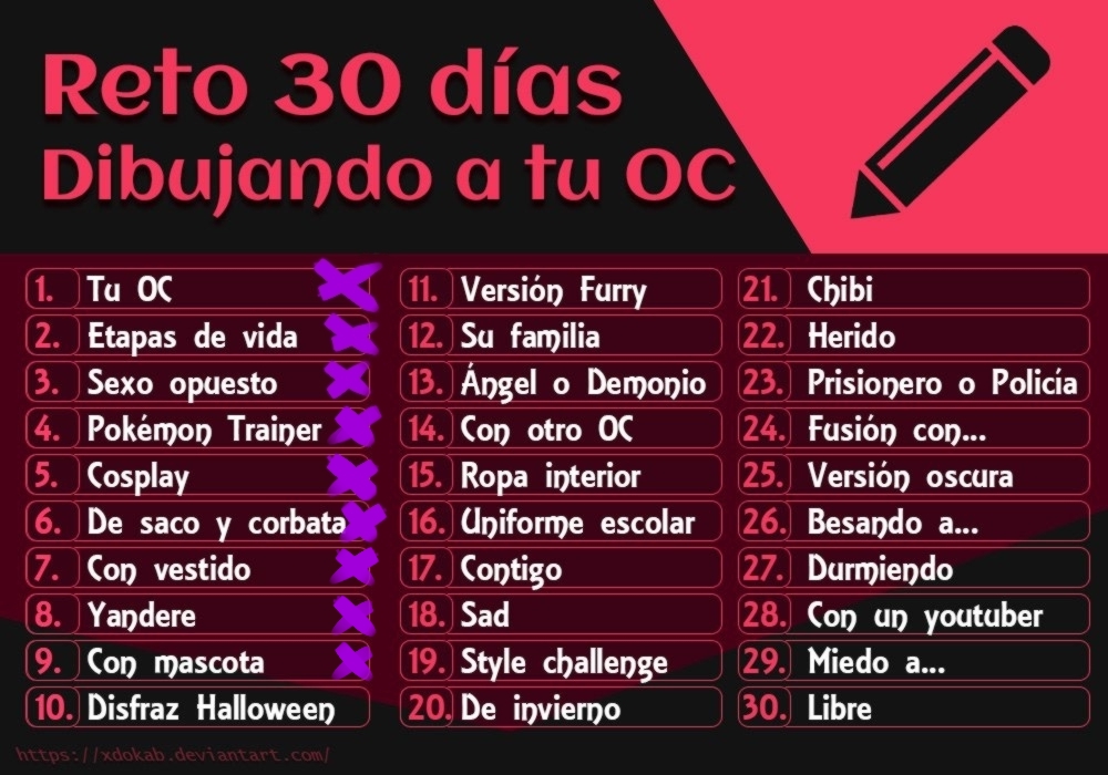 VioletaC666's tweet image. Hola a todos, nuevamente vengo con nuevos dibujos para el reto, espero les gusten :3
#drawchallenge #lagoticayelvampiro #oc #originalcharacter #drawing #yandere #spider