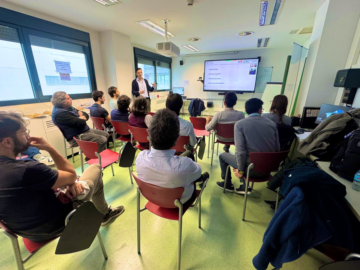 HemodinamicaH12O (@hemodinamica12o) on Twitter photo Nueva sesión de #FELLOWTALKS Madrid en <a href="/Cardio_H12O/">Servicio Cardiología Hospital 12 de Octubre</a>, en esta ocasión con el gran <a href="/JuradoRomanAl/">Alfonso Jurado-Román</a> que nos ha dado una masterclass de dispositivos de asistencia 🫀 en ICP de ⬆️riesgo y shock ⚡️
Gx a todos por venir <a href="/Felipediezhoyo/">Felipe Díez del Hoyo</a> <a href="/RiSanz2020/">Ricardo Sanz-Ruiz</a> <a href="/pabl0salinas/">Pablo Salinas</a> <a href="/hemodin90/">Guillermo Galeote</a> <a href="/IberiaSmt/">SMT Iberia</a> Nueva sesión de #FELLOWTALKS Madrid en <a href="/Cardio_H12O/">Servicio Cardiología Hospital 12 de Octubre</a>, en esta ocasión con el gran <a href="/JuradoRomanAl/">Alfonso Jurado-Román</a> que nos ha dado una masterclass de dispositivos de asistencia 🫀 en ICP de ⬆️riesgo y shock ⚡️
Gx a todos por venir <a href="/Felipediezhoyo/">Felipe Díez del Hoyo</a> <a href="/RiSanz2020/">Ricardo Sanz-Ruiz</a> <a href="/pabl0salinas/">Pablo Salinas</a> <a href="/hemodin90/">Guillermo Galeote</a> <a href="/IberiaSmt/">SMT Iberia</a>