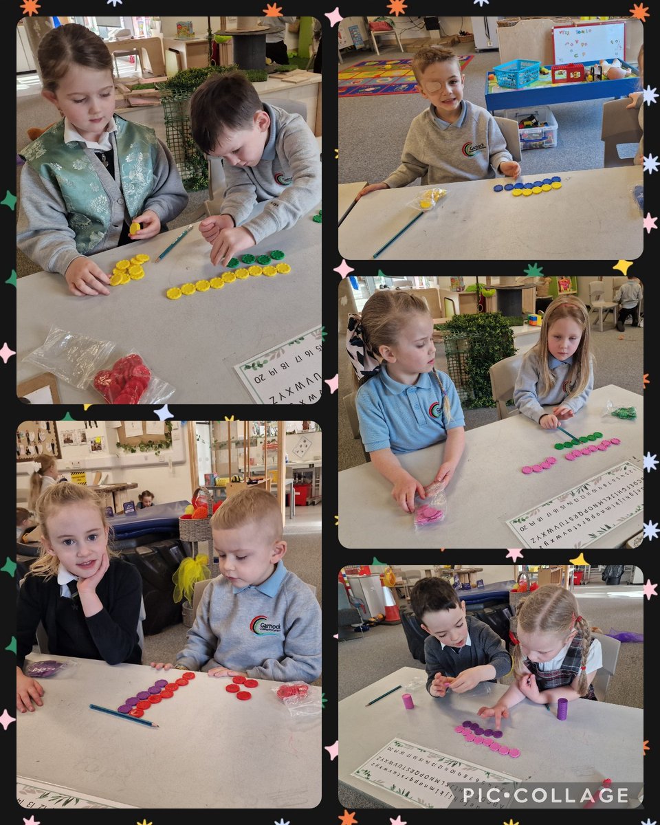 We were learning to find the difference between two numbers. We used the number stacks to help us. #Numeracy #concretematerials  #engaged <a href="/GarnockCampus/">Garnock Community Campus</a>