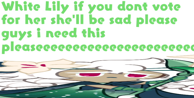 LightingFoxYT's tweet photo. VOTE WHITE LILY COOKIE! https://t.co/BBQAQjr9yg