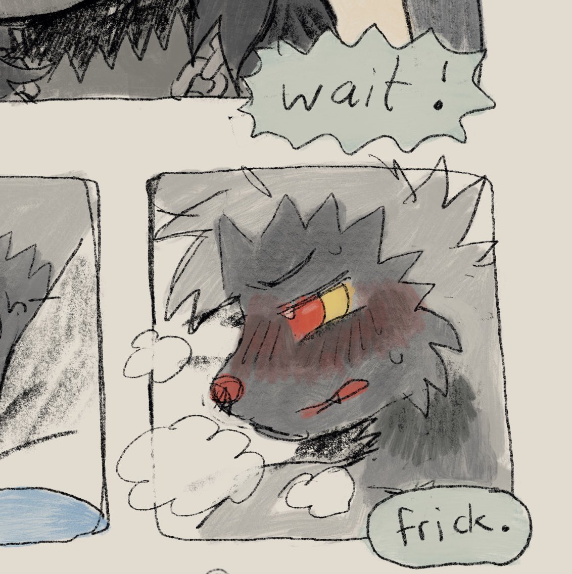 critterplush's tweet photo. mightyena catches pooch red-handed in this new 1-page comic on 🦋☁️ https://t.co/u16QSh2aPm