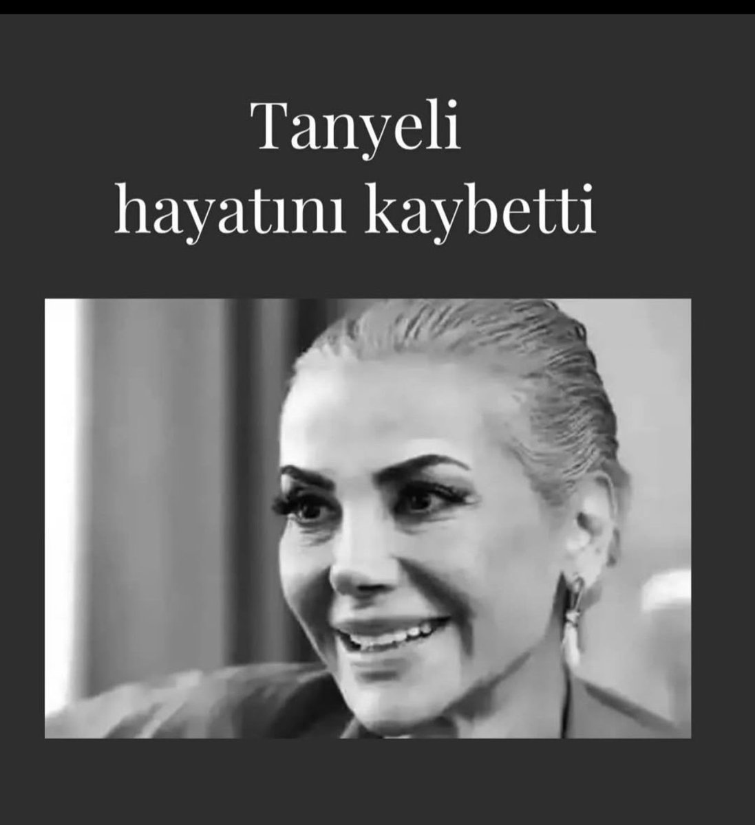 Veeee acıklı bir film daha biter bu yalan Dünya sahnesinde ... sözlerin kifayetsizliği yürekleri deler geçer... gözyaşları sel olur gider... sen cennet bahçelerinde benim canım ablamla birlikte elele dolaş #tanyeli huzur içinde yat
 🙏😢💐