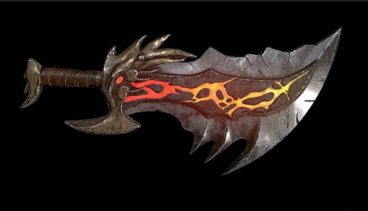 Mojica_Rosas's tweet photo. Another God of war curiosity #godofwarweek maybe you already know this but Hephaestus used to sign his weapons and jewelry with 3 peaks in honor to Zeus, Poseidon and Hades, when Hephaestus made the Nemesis’s whip, he wanted Zeus knew that weapon was made it by him to kill him, for that reason Nemesis whip is an electric weapon. 🙂
