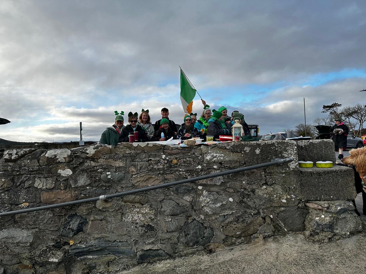 Great St Patrick’s Celebration in front of Croagh Patrick! Awesome!