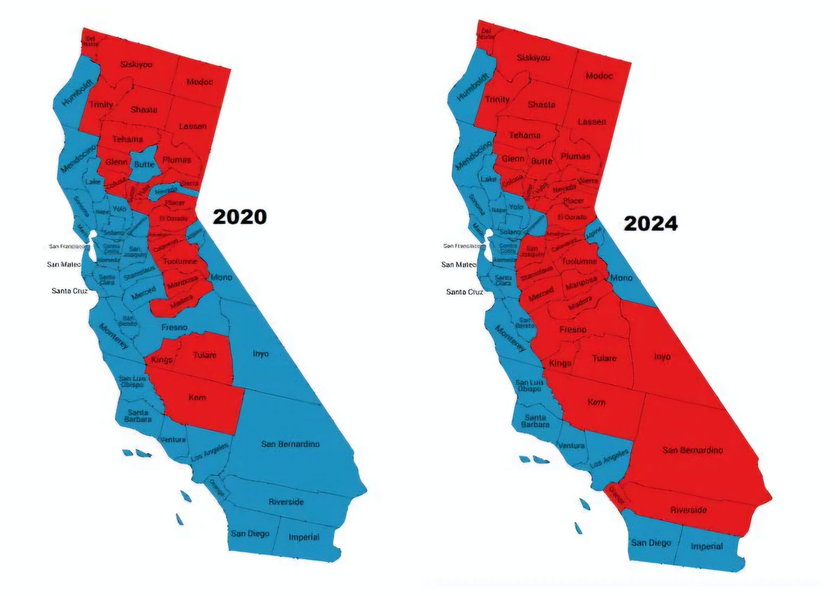 TaraBull's tweet image. Can California actually turn red?