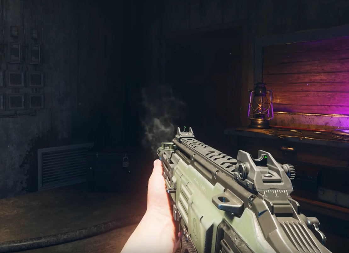 This includes muzzle cooldown smoke FX