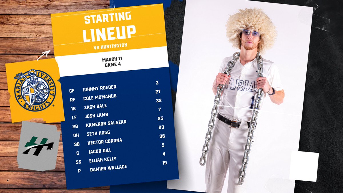 BSB | STARTERS | GAME 2

Damien Wallace is on the hill for the Knights as they look for their second CL series W of the season!

Watch: youtube.com/watch?v=sXDXUW…
Stats: huathletics.com/sports/bsb/202…