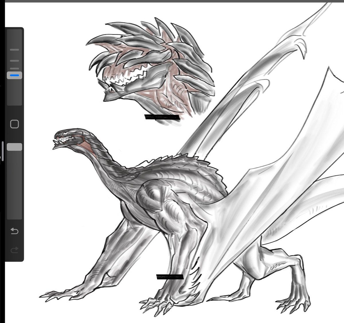 Death Angel inpired Wyvern I've been working on

#art #ocart