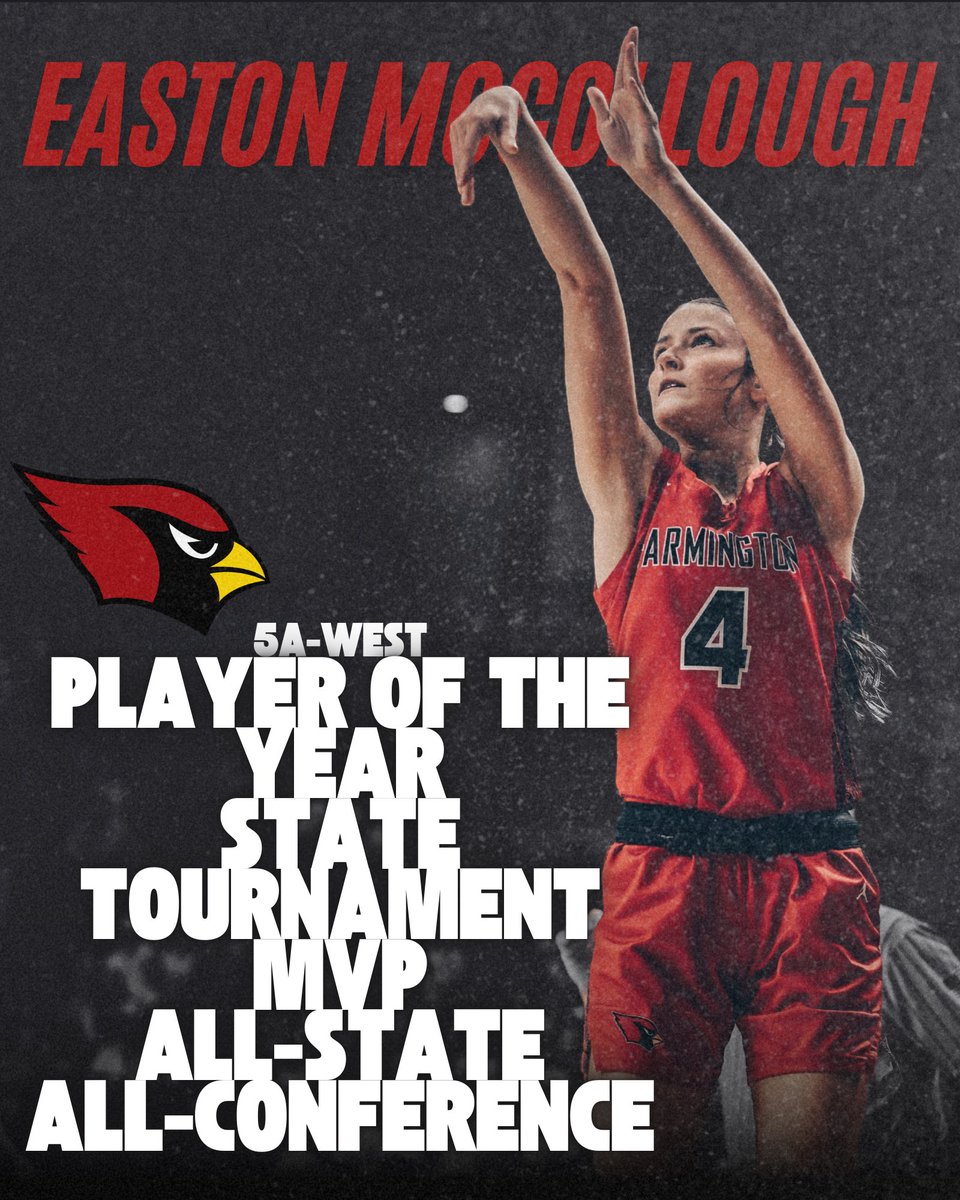 Lady Cardinal Basketball (@farmingtonfast) on Twitter photo Congratulations to <a href="/farmingtonfast/">Lady Cardinal Basketball</a> “Fabulous Freshman” <a href="/E_McCollough4/">Easton McCollough</a> on all her post season honors! What an amazing start to her Varsity career! #FarmingtonFast #FAMILY #TheStandardIsTheStandard Congratulations to <a href="/farmingtonfast/">Lady Cardinal Basketball</a> “Fabulous Freshman” <a href="/E_McCollough4/">Easton McCollough</a> on all her post season honors! What an amazing start to her Varsity career! #FarmingtonFast #FAMILY #TheStandardIsTheStandard
