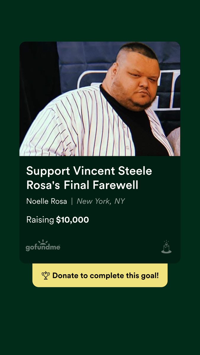Vince Steele’s family has officially set up a GoFundMe for a proper send-off. If you can donate or even share this, anything helps the family during this very difficult time. 

Vince was all about giving others opportunity at Shadow, Let’s give back.

🔗: gofund.me/ad409d5f