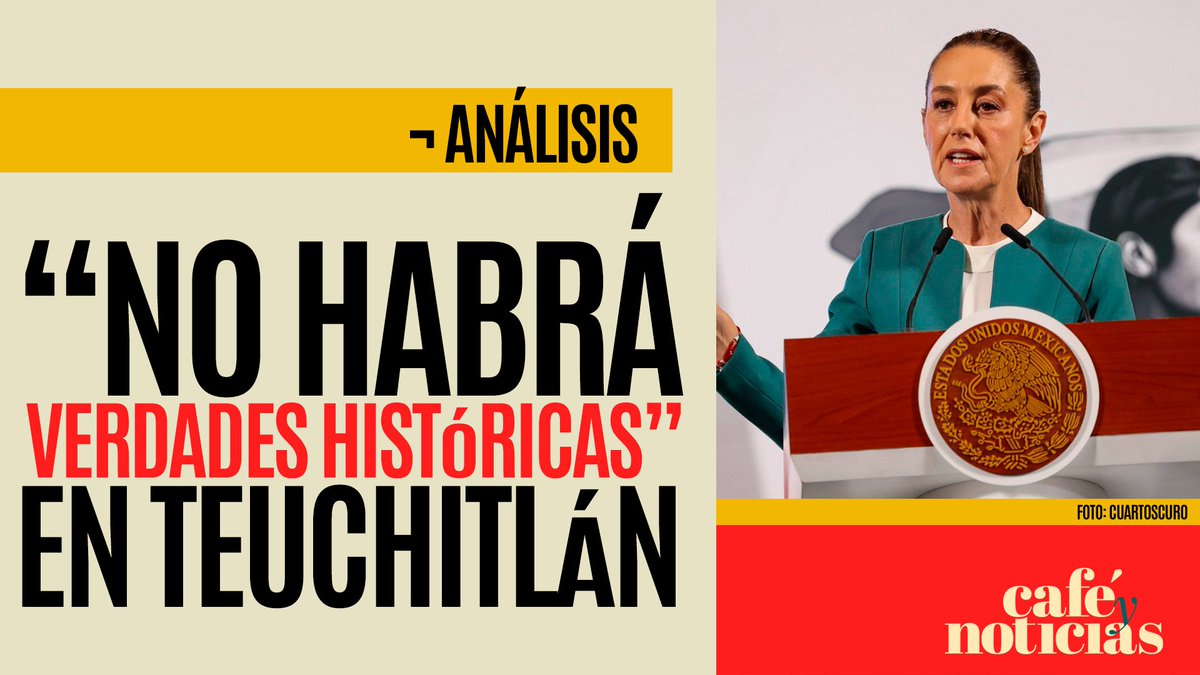 SinEmbargoMX's tweet image. #Análisis ¬ Sheinbaum asegura que su gobierno no creará verdades a medias en el caso Teuchitlán

En alusión a lo que se hizo con la desaparición forzada de 43 normalistas en Ayotzinapa en 2014, cuando el gobierno de Peña Nieto creó una versión falsa
youtu.be/yywHqsAFYbU