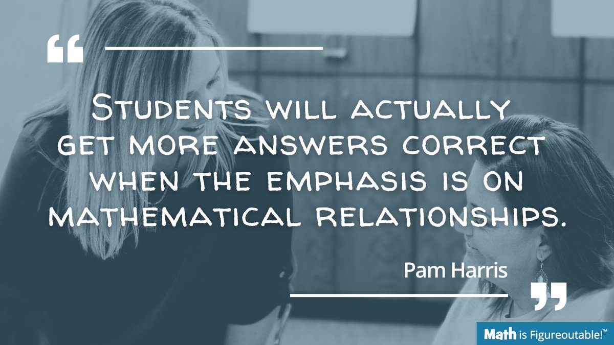 Getting the right answer has traditionally been the focus of math instruction. While accuracy is important, it's not the only thing that matters.
Free instructional routines to help build numeracy:   mathisfigureoutable.com/instructionalr… #MathIsFigureOutAble #MTBoS #ITeachMath #MathEd