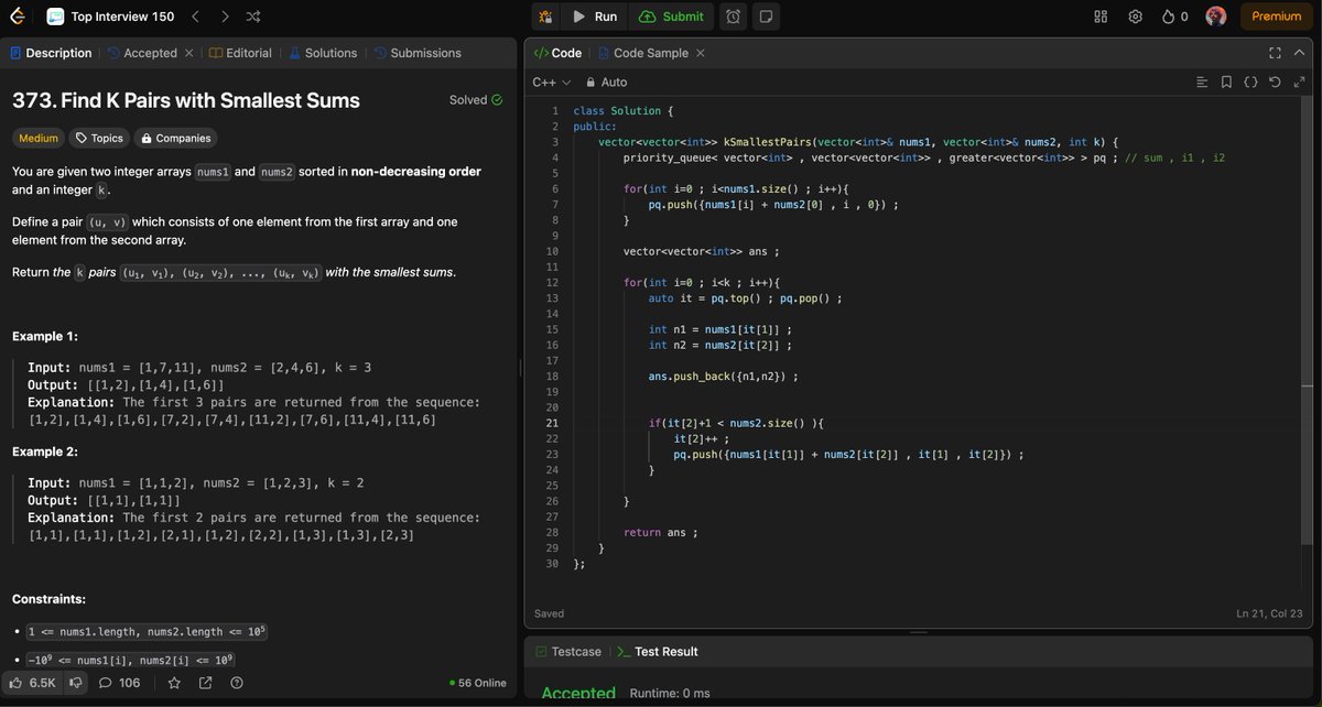 nikhilnagar29's tweet image. 🚀 Day 12 of the 45-Day Coding Challenge! 💻🔥
Solved 4 more DSA questions today! ✅ Staying consistent and pushing forward every single day! 💪
#45DayChallenge #CodingConsistency #DSA #LeetCode