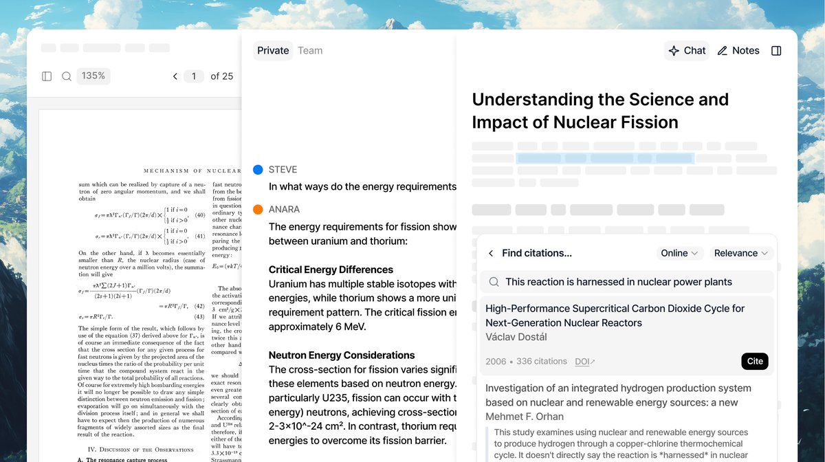 anaralabs's tweet image. Introducing Anara.
A tool to help academics and research teams understand, organize and write scientific documents.