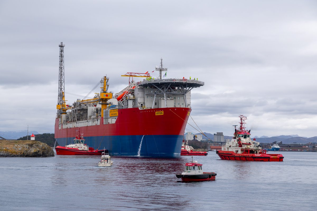 The Jotun FPSO leaves the Worley Rosenberg shipyard, Stavanger, making its way to the Balder field.

First oil from the Balder Future project is on track to be delivered by the end of Q2, contributing 8,000 boepd net to Kistos by year end.

#Energy  #oilandgas