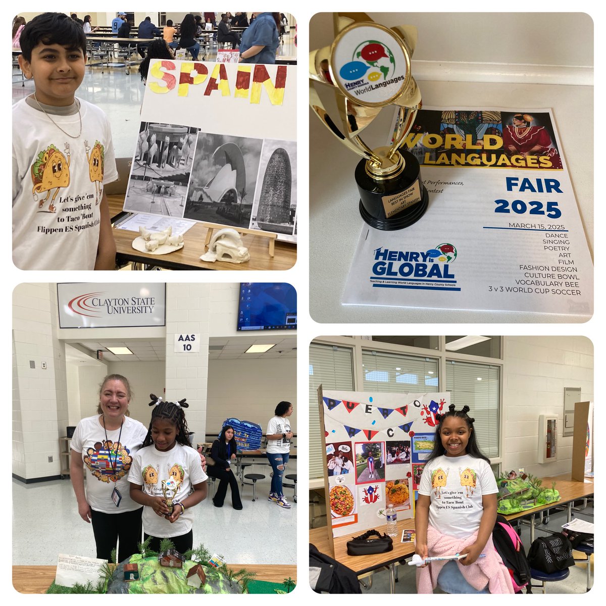Victoria Grubbs (@vgrubbsap) on Twitter photo Flippen Fabulous! Led by our Mrs. Estevez, Spanish Teacher, FLE had 3 first place winners at the Henry Global World Language Fair. Congratulations, Armaan, Reine & Lillyanna. <a href="/HenryCountyBOE/">Henry County Schools</a> <a href="/FLE_HCS/">Flippen Elementary</a> <a href="/DrKeshaJones1/">Dr. Kesha L. Jones</a> <a href="/KrystalShaw9/">Krystal Shaw</a> Flippen Fabulous! Led by our Mrs. Estevez, Spanish Teacher, FLE had 3 first place winners at the Henry Global World Language Fair. Congratulations, Armaan, Reine & Lillyanna. <a href="/HenryCountyBOE/">Henry County Schools</a> <a href="/FLE_HCS/">Flippen Elementary</a> <a href="/DrKeshaJones1/">Dr. Kesha L. Jones</a> <a href="/KrystalShaw9/">Krystal Shaw</a>