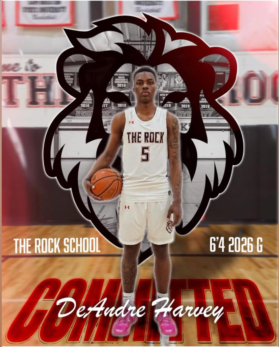 2026 6'4 CG Deandre Harvey (<a href="/deeharv_5/">Deandre Harvey</a>) has transferred from Williston to The Rock for his junior season

Harvey averaged 22.9 PPG, 7.5 RPG, 2.2 APG, and 3.0 SPG this season for the Red Devils.