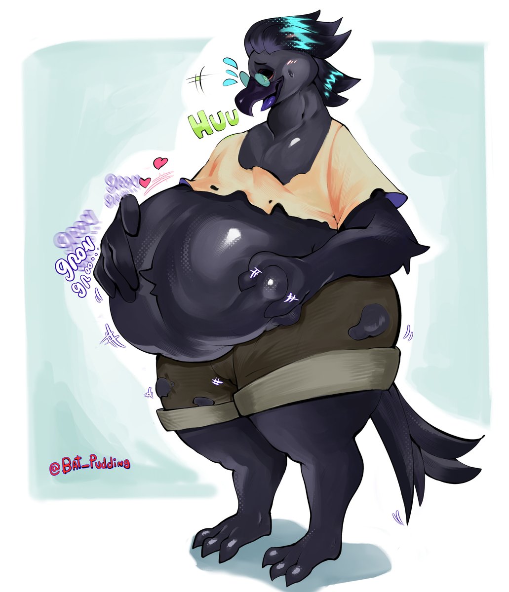 pudding_bat's tweet image. commission completed for
@RoboTeshi 

#vorebelly #voreart #fatfurry #furrycommunity #comissionsopen